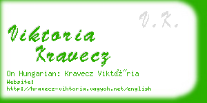 viktoria kravecz business card